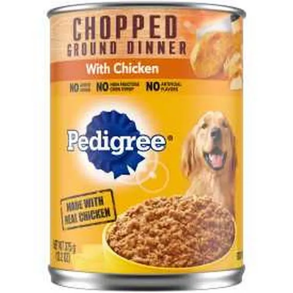 12/13.2 oz. Pedigree Traditional Ground Dinner With Chopped Chicken - Health/First Aid